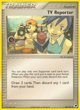 TV Reporter - 82/106 [Dragon Frontiers] Reverse Holofoil
