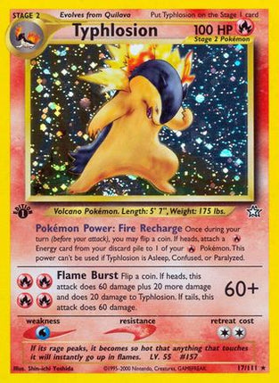 Typhlosion (17) - 17/111 [Neo Genesis] 1st Edition Holofoil