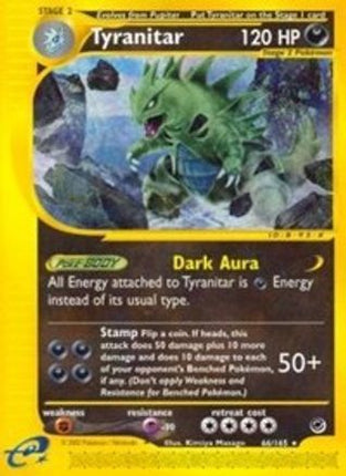 Tyranitar (66) - 66/165 [Expedition] Reverse Holofoil
