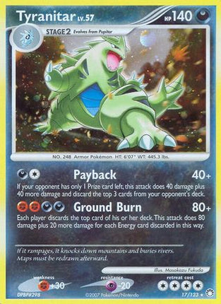 Tyranitar - 17/null [Mysterious Treasures] Reverse Holofoil