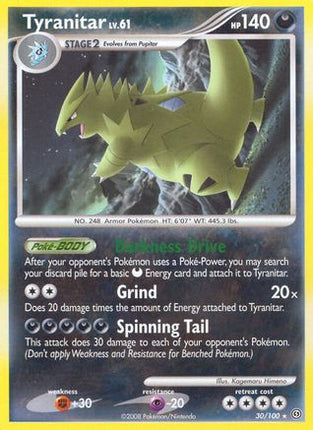 Tyranitar - 30/106 [Stormfront] Reverse Holofoil