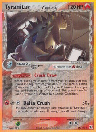 Tyranitar (Delta Species) - 16/null [Delta Species] Reverse Holofoil