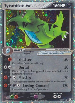 Tyranitar ex - 111/115 [Unseen Forces] Holofoil