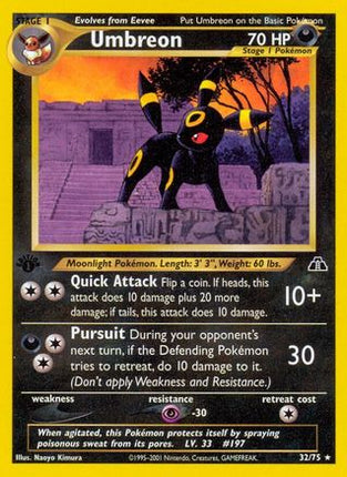 Umbreon (32) - 32/75 [Neo Discovery] 1st Edition