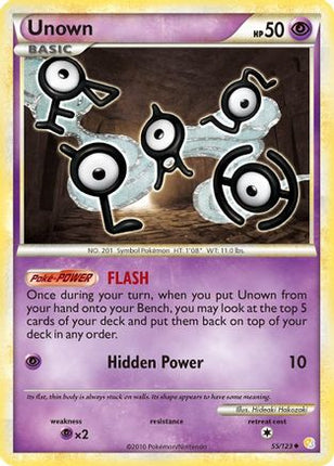 Unown (55) - 55/106 [HeartGold SoulSilver]