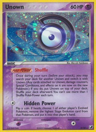 Unown (D) - D/115 [Unseen Forces] Holofoil