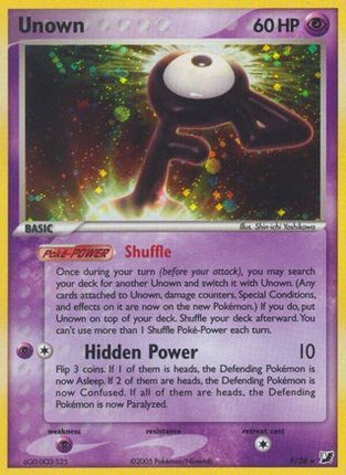 Unown (F) - F/115 [Unseen Forces] Holofoil