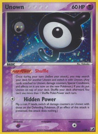 Unown (J) - J/115 [Unseen Forces] Holofoil