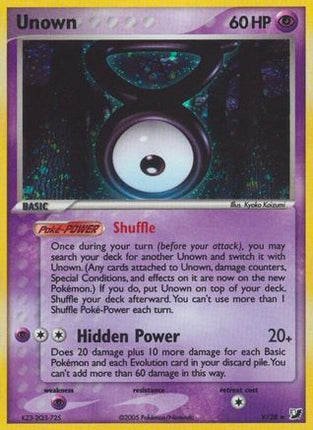 Unown (V) - V/115 [Unseen Forces] Holofoil