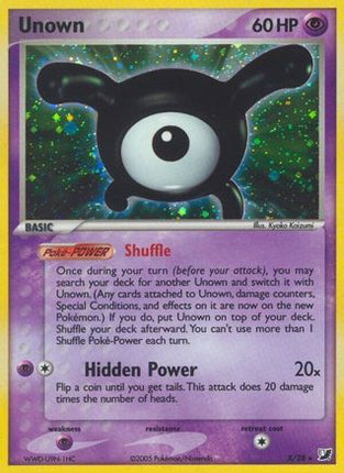 Unown (X) - X/115 [Unseen Forces] Holofoil