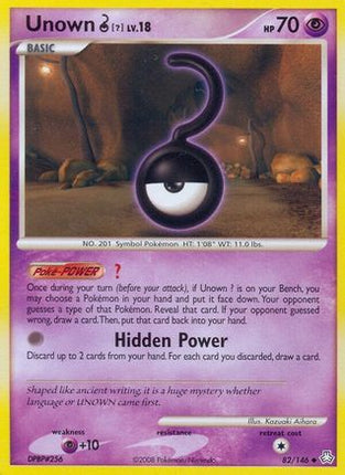 Unown (?) - 82/106 [Legends Awakened] Reverse Holofoil