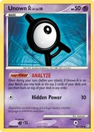 Unown [A] - 65/130 [Diamond and Pearl] Reverse Holofoil