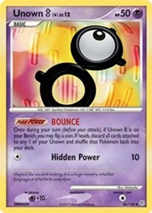 Unown [B] - 66/130 [Diamond and Pearl] Reverse Holofoil