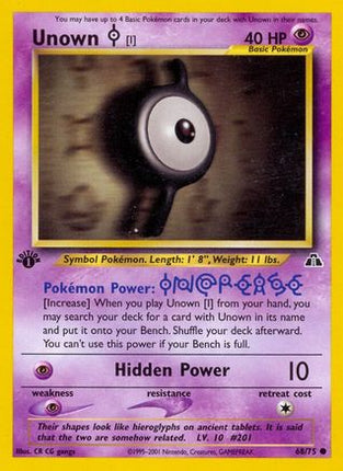 Unown [I] - 68/75 [Neo Discovery] 1st Edition