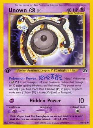 Unown [M] - 49/75 [Neo Discovery] Unlimited