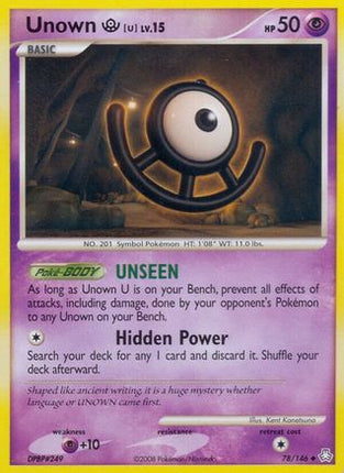 Unown (U) - 78/106 [Legends Awakened] Reverse Holofoil