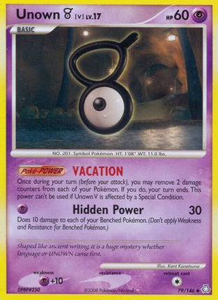 Unown (V) - 79/106 [Legends Awakened] Reverse Holofoil