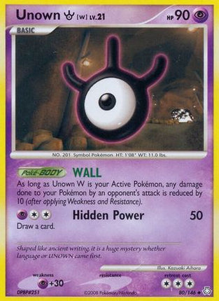 Unown (W) - 80/106 [Legends Awakened]