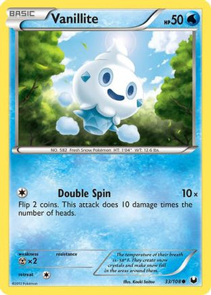 Vanillite - 33/108 [Dark Explorers] Reverse Holofoil