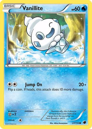Vanillite - 27/106 [Plasma Freeze] Reverse Holofoil