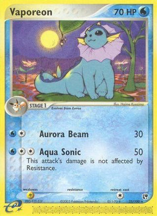 Vaporeon - 25/109 [Sandstorm] Reverse Holofoil