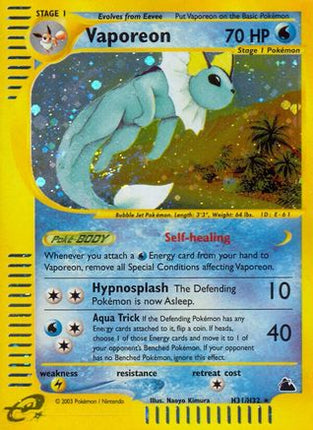 Vaporeon (H31) - H31/144 [Skyridge] Holofoil