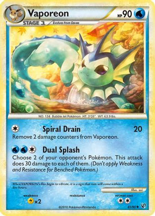Vaporeon - 41/106 [Undaunted] Reverse Holofoil