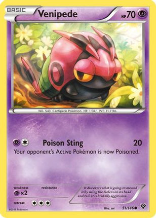 Venipede - 51/106 [XY Base Set]