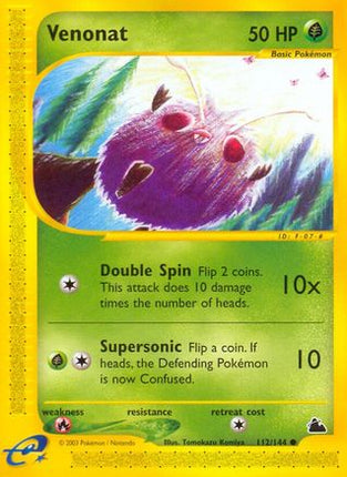 Venonat - 112/144 [Skyridge] Reverse Holofoil