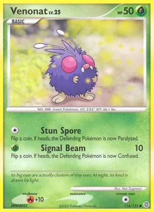 Venonat - 116/132 [Secret Wonders] Reverse Holofoil