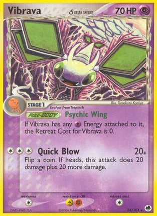 Vibrava - 024/101 (Delta Species) [Dragon Frontiers] Reverse Holofoil