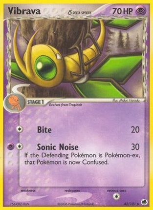 Vibrava - 042/101 (Delta Species) [Dragon Frontiers] Reverse Holofoil