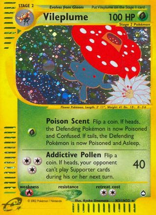 Vileplume (H31) - H31/147 [Aquapolis] Holofoil