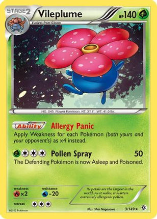 Vileplume - 3/149 [Boundaries Crossed] Reverse Holofoil