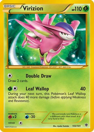 Virizion (Secret) - 103/106 [Plasma Blast] Holofoil
