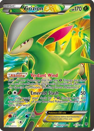 Virizion EX (Full Art) - 96/106 [Plasma Blast] Holofoil