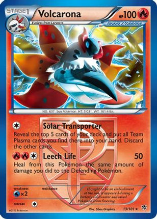 Volcarona (Team Plasma) - 13/106 [Plasma Blast] Reverse Holofoil