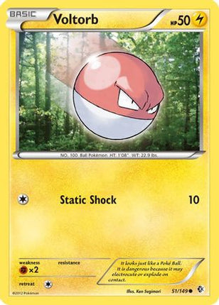 Voltorb - 51/149 [Boundaries Crossed] Reverse Holofoil