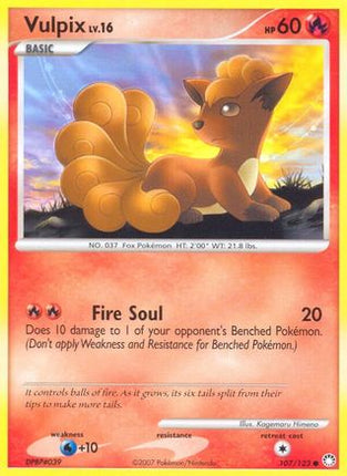 Vulpix - 107/123 [Mysterious Treasures] Reverse Holofoil