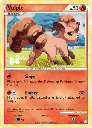 Vulpix - 87/106 [HeartGold SoulSilver] Reverse Holofoil