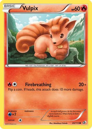 Vulpix - 20/106 [Legendary Treasures] Reverse Holofoil