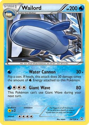 Wailord - 26/124 [Dragons Exalted] Holofoil