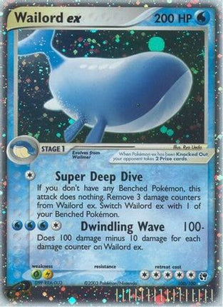 Wailord ex - 100/109 [Sandstorm] Holofoil