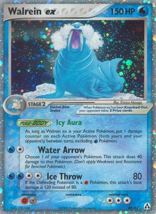 Walrein ex - 89/null [Legend Maker] Holofoil