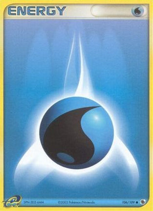 Water Energy - 106/109 [Ruby and Sapphire] Reverse Holofoil