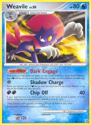 Weavile - 40/132 [Secret Wonders] Reverse Holofoil