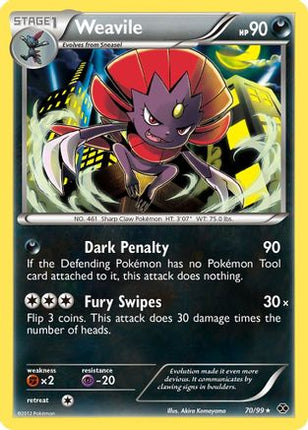 Weavile - 70/99 [Next Destinies] Reverse Holofoil