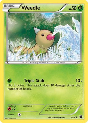 Weedle - 1/106 [Plasma Freeze] Reverse Holofoil