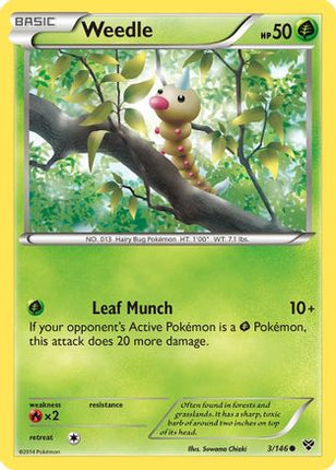 Weedle - 3/106 [XY Base Set] Reverse Holofoil