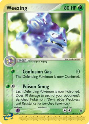 Weezing - 24/109 [Ruby and Sapphire] Reverse Holofoil